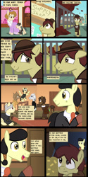 Size: 1280x2570 | Tagged: safe, artist:mr100dragon100, imported from derpibooru, oc, oc:thomas the wolfpony, comic:a house divided, adam (frankenstein monster), bits, comic, dark forest au's dr. jekyll and mr. hyde, dark forest au's dracula, dark forest au's matthew, dark forest au's phantom of the opera (erik), park, town