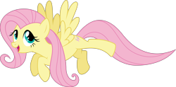Size: 6107x3000 | Tagged: safe, artist:dashiesparkle, imported from derpibooru, fluttershy, pegasus, pony, absurd resolution, cute, daaaaaaaaaaaw, female, flying, mare, open mouth, shyabetes, simple background, solo, transparent background, vector
