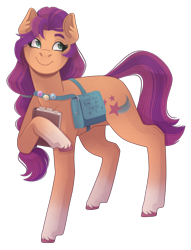 Size: 2900x3800 | Tagged: safe, artist:kikirdcz, imported from derpibooru, sunny starscout, earth pony, pony, book, female, g5, mare, simple background, smiling, solo, transparent background