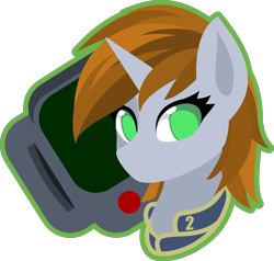 Size: 4201x4000 | Tagged: safe, artist:up1ter, imported from derpibooru, oc, oc only, oc:littlepip, pegasus, pony, fallout equestria, bust, cutie mark background, female, lineless, outline, portrait, simple background, solo, transparent background