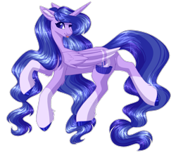 Size: 1717x1500 | Tagged: safe, artist:purplegrim40, imported from derpibooru, oc, oc only, alicorn, pony, ;p, alicorn oc, colored hooves, ear fluff, female, flying, horn, mare, one eye closed, simple background, solo, tongue out, transparent background, wings, wink
