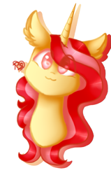 Size: 661x1037 | Tagged: safe, artist:prettyshinegp, imported from derpibooru, oc, oc only, pony, unicorn, bust, ear fluff, eye clipping through hair, female, mare, signature, simple background, smiling, solo, white background