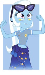 Size: 1024x1701 | Tagged: safe, artist:milkyboo898, edit, edited screencap, imported from derpibooru, screencap, trixie, equestria girls, clothes, football, shirt, solo, sports, uruguay
