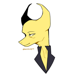 Size: 1400x1415 | Tagged: safe, artist:lonesomecryptid, imported from derpibooru, earth pony, pony, bust, fanart, hylics, ponified, simple background, solo, wayne hylics, white background