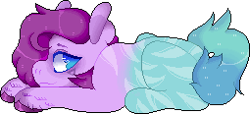 Size: 255x116 | Tagged: safe, artist:tookiut, imported from derpibooru, oc, oc only, earth pony, pony, earth pony oc, lying down, pixel art, prone, simple background, smiling, solo, transparent background, unshorn fetlocks