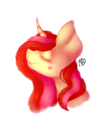 Size: 514x582 | Tagged: safe, artist:prettyshinegp, imported from derpibooru, oc, oc only, pony, unicorn, bust, eyes closed, female, horn, mare, signature, simple background, solo, transparent background, unicorn oc