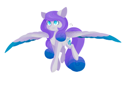 Size: 1500x1028 | Tagged: safe, artist:prettyshinegp, imported from derpibooru, oc, oc only, pegasus, pony, female, mare, pegasus oc, signature, simple background, smiling, solo, spread wings, transparent background, wings