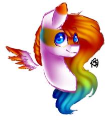 Size: 493x557 | Tagged: safe, artist:prettyshinegp, imported from derpibooru, oc, pegasus, pony, bust, floating wings, pegasus oc, signature, simple background, smiling, solo, white background, wings