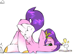 Size: 1100x800 | Tagged: safe, artist:glazirka, derpibooru exclusive, imported from derpibooru, pipp petals, pegasus, pony, adorapipp, bored, butt fluff, cellphone, chest fluff, cute, face down ass up, female, frown, g5, headband, hoof fluff, jewelry, leg fluff, lidded eyes, looking down, mare, my little pony: a new generation, phone, pipp petals is not amused, regalia, simple background, smartphone, solo, spread wings, unamused, white background, wing fluff, wings