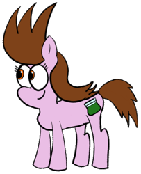 Size: 393x484 | Tagged: safe, artist:supermaster10, edit, imported from derpibooru, oc, oc only, oc:chuckle cake, earth pony, pony, drawn together, drugs, female, mare, marijuana, simple background, smiling, transparent background