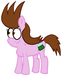 Size: 393x484 | Tagged: safe, artist:supermaster10, edit, imported from derpibooru, oc, oc only, oc:chuckle cake, earth pony, pony, drawn together, drugs, female, mare, marijuana, simple background, smiling, transparent background