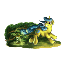 Size: 1000x1000 | Tagged: safe, artist:da-exile, imported from derpibooru, lemon hearts, pony, lantern, simple background, solo, white background