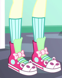 Size: 504x626 | Tagged: safe, imported from derpibooru, screencap, fluttershy, human, eqg summertime shorts, equestria girls, pet project, clothes, converse, legs, pictures of legs, shoes, sneakers