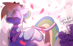 Size: 4100x2600 | Tagged: safe, artist:welost, imported from derpibooru, applejack, fluttershy, pinkie pie, rainbow dash, rarity, twilight sparkle, pegasus, pony, adorasexy, bandaid, blushing, bride, cheering, clothes, cute, dialogue, dress, encouragement, english, female, flower, flower in hair, flower petals, folded wings, mane six, mare, marriage, nervous, open mouth, petals, rainbow dash always dresses in style, sexy, speech bubble, starry eyes, stupid sexy rainbow dash, talking, wedding, wedding dress, wedding veil, wingding eyes, wings