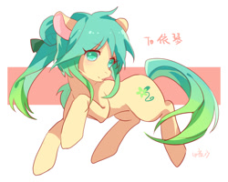 Size: 1000x800 | Tagged: safe, artist:夜少, imported from derpibooru, oc, oc only, earth pony, pony, bow, hair bow, smiling, solo