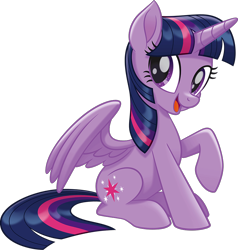 Size: 855x897 | Tagged: source needed, safe, imported from derpibooru, twilight sparkle, alicorn, pony, my little pony: the movie, cute, looking at you, movie accurate, official, open mouth, raised hoof, simple background, sitting, transparent background, twiabetes, twilight sparkle (alicorn), vector