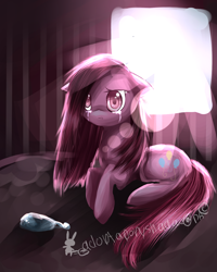 Size: 1200x1500 | Tagged: safe, artist:aquagalaxy, imported from derpibooru, pinkie pie, earth pony, pony, crying, female, mare, pinkamena diane pie, solo