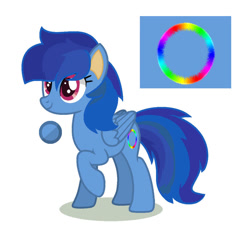 Size: 934x855 | Tagged: safe, artist:mialositas2017, imported from derpibooru, oc, oc only, oc:sondash, hybrid, pegasus, pony, crossover, crossover ship offspring, cutie mark, female, interspecies offspring, jewelry, mare, offspring, parent:rainbow dash, parent:sonic the hedgehog, parents:sonicdash, rainbow, raised hoof, reference sheet, ring, shadow, simple background, smiling, sonic rainboom, sonic the hedgehog, sonic the hedgehog (series), white background, wings