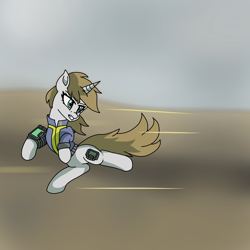 Size: 2000x2000 | Tagged: safe, artist:artevi, imported from derpibooru, oc, oc only, oc:littlepip, pony, unicorn, fallout equestria, female, mare, newbie artist training grounds, solo