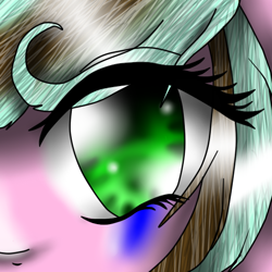 Size: 512x512 | Tagged: safe, artist:kat-the-true-kitkat, imported from derpibooru, oc, oc only, oc:ciel, earth pony, pony, bust, earth pony oc, eyelashes, smiling, solo