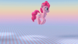 Size: 3840x2160 | Tagged: safe, artist:zgcbrony, imported from derpibooru, pinkie pie, earth pony, pony, 3d, 4k, animated, blender, blender cycles, female, high res, loop, perfect loop, pronking, solo, sound, webm