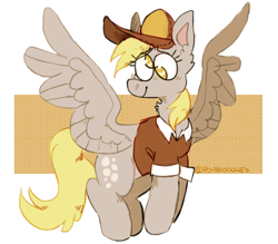 Size: 500x438 | Tagged: safe, artist:ponydoodles, imported from twibooru, derpy hooves, pegasus, pony, clothes, female, flying, hat, heart eyes, image, mailmare, mare, png, simple background, smiling, solo, white background, wingding eyes, wings