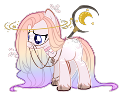 Size: 1420x1084 | Tagged: safe, artist:toffeelavender, imported from derpibooru, oc, oc only, earth pony, pony, base used, bridle, choker, earth pony oc, multicolored hair, rainbow hair, scepter, simple background, solo, tack, transparent background, unshorn fetlocks
