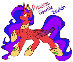 Size: 1634x1401 | Tagged: safe, artist:purplegrim40, imported from derpibooru, oc, oc only, alicorn, pony, alicorn oc, crown, female, hoof shoes, horn, jewelry, mare, peytral, raised hoof, regalia, simple background, smiling, transparent background, wings