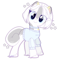 Size: 2269x2338 | Tagged: safe, artist:toffeelavender, imported from derpibooru, oc, oc only, pony, base used, clothes, collar, eye clipping through hair, eyelashes, female, mare, simple background, smiling, solo, transparent background, unshorn fetlocks