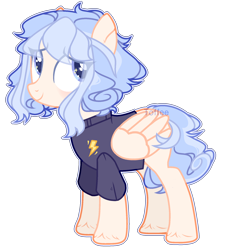 Size: 1796x1994 | Tagged: safe, artist:toffeelavender, imported from derpibooru, oc, oc only, pegasus, pony, clothes, female, mare, pegasus oc, simple background, solo, transparent background, wings