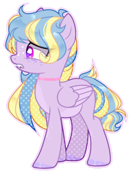 Size: 1024x1340 | Tagged: safe, artist:toffeelavender, imported from derpibooru, oc, oc only, pegasus, pony, base used, choker, female, mare, pegasus oc, simple background, solo, transparent background, wings, worried