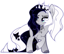 Size: 1920x1612 | Tagged: safe, artist:toffeelavender, imported from derpibooru, oc, oc only, earth pony, pony, base used, cloven hooves, earth pony oc, female, looking back, mare, simple background, solo, tattoo, transparent background