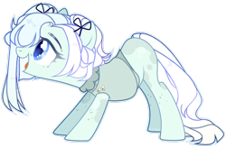 Size: 1920x1261 | Tagged: safe, artist:toffeelavender, imported from derpibooru, oc, oc only, earth pony, pony, base used, clothes, earth pony oc, female, mare, open mouth, simple background, smiling, solo, transparent background