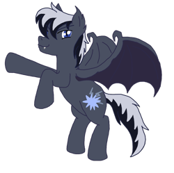 Size: 692x690 | Tagged: safe, artist:projectsnt, imported from derpibooru, oc, oc only, oc:storm shock, bat pony, bat pony oc, simple background, solo, transparent background