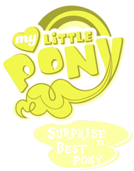 Size: 1024x1306 | Tagged: safe, artist:colgatestudio67, artist:jamescorck, edit, imported from derpibooru, surprise, best pony, best pony logo, g1, g1 to g4, g4, generation leap, logo, logo edit, my little pony logo, recolor, simple background, transparent background, vector