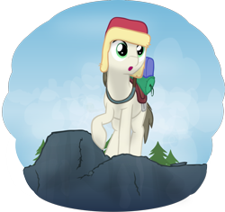 Size: 1399x1321 | Tagged: safe, artist:equestriaexploration, imported from derpibooru, fortune favors, pony, atg 2022, hat, newbie artist training grounds, solo