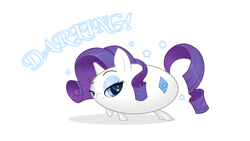 Size: 1606x903 | Tagged: safe, artist:cocaine, imported from derpibooru, rarity, unicorn, darling, looking at you, mareshmallow pony, sassy, starry eyes, wingding eyes