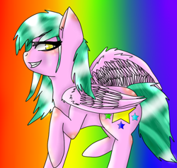 Size: 540x513 | Tagged: safe, artist:kat-the-true-kitkat, imported from derpibooru, oc, oc only, oc:ciel, pegasus, pony, abstract background, pegasus oc, solo, wings