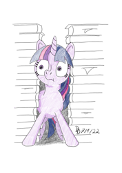 Size: 849x1200 | Tagged: safe, artist:darkdabula, imported from derpibooru, twilight sparkle, pony, atg 2022, book, newbie artist training grounds, solo, traditional art