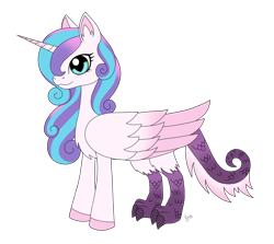 Size: 2000x1785 | Tagged: safe, artist:lucktail, imported from derpibooru, princess flurry heart, dracony, dragon, hybrid, older, simple background, solo, species swap, transparent background