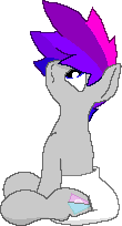 Size: 110x204 | Tagged: safe, artist:scootsredux, imported from derpibooru, oc, oc:prismal, pony, adult foal, diaper, fetish, male, non-baby in diaper, pixel art, simple background, sitting, solo, transparent background