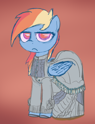 Size: 788x1028 | Tagged: safe, artist:b07sylghy3, imported from derpibooru, rainbow dash, pegasus, pony, atg 2022, clothes, dress, newbie artist training grounds, rainbow dash always dresses in style, solo