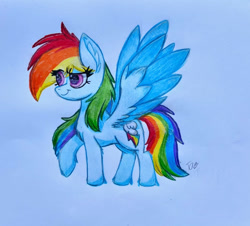 Size: 940x850 | Tagged: safe, artist:aurora_emerald_4life, imported from derpibooru, rainbow dash, pegasus, pony, atg 2022, newbie artist training grounds, solo