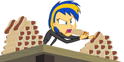 Size: 1280x640 | Tagged: safe, artist:mlpfan3991, imported from derpibooru, oc, oc:flare spark, human, equestria girls, clothes, eating, eating contest, female, food, hot dog, jacket, meat, sausage, shirt, simple background, solo, table, this will end in weight gain, tomboy, transparent background