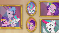 Size: 3410x1920 | Tagged: safe, imported from derpibooru, screencap, pipp petals, queen haven, zipp storm, pegasus, pony, spoiler:g5, spoiler:my little pony: tell your tale, spoiler:tyts01e17, adorapipp, adorazipp, cute, female, filly, filly pipp petals, filly zipp storm, g5, grin, high res, mare, my little pony: tell your tale, one eye closed, open mouth, open smile, queens for a day, smiling, trio, wink, younger, youtube link