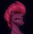Size: 3270x3417 | Tagged: safe, artist:aquaticvibes, imported from derpibooru, fizzlepop berrytwist, tempest shadow, pony, unicorn, black background, broken horn, bust, dark background, eye scar, female, high res, horn, lineless, mare, portrait, scar, simple background, solo