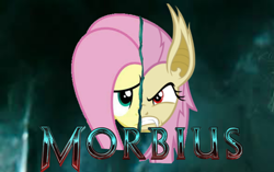 Size: 1388x870 | Tagged: safe, imported from derpibooru, fluttershy, bat pony, marvel, morbius