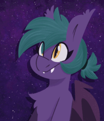 Size: 1200x1400 | Tagged: safe, artist:modularpon, imported from derpibooru, oc, oc only, oc:lucy dreams, bat pony, pony, animated, female, solo