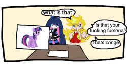 Size: 1254x647 | Tagged: safe, imported from derpibooru, twilight sparkle, alicorn, pony, anarchy panty, anarchy stocking, angel, fursona, honekoneko, meme, panty and stocking with garterbelt, pegasister, ponysona, stockinglight, twilight sparkle (alicorn), vulgar