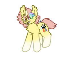 Size: 2500x2000 | Tagged: safe, artist:the_dragons_den, imported from derpibooru, oc, oc:ponkus, bat pony, pony, unicorn, female, mare, simple background, solo, transparent background